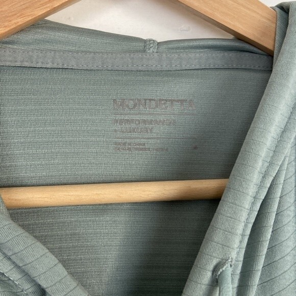 Mondetta light blue athletic lightweight workout exercise hoodie sweatshirt - Picture 2 of 6